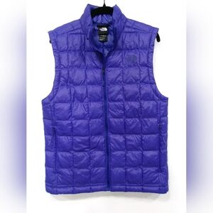 The North Face Vest Men Small Thermoball Eco 2.0 Quilted Puffer Purple Full Zip